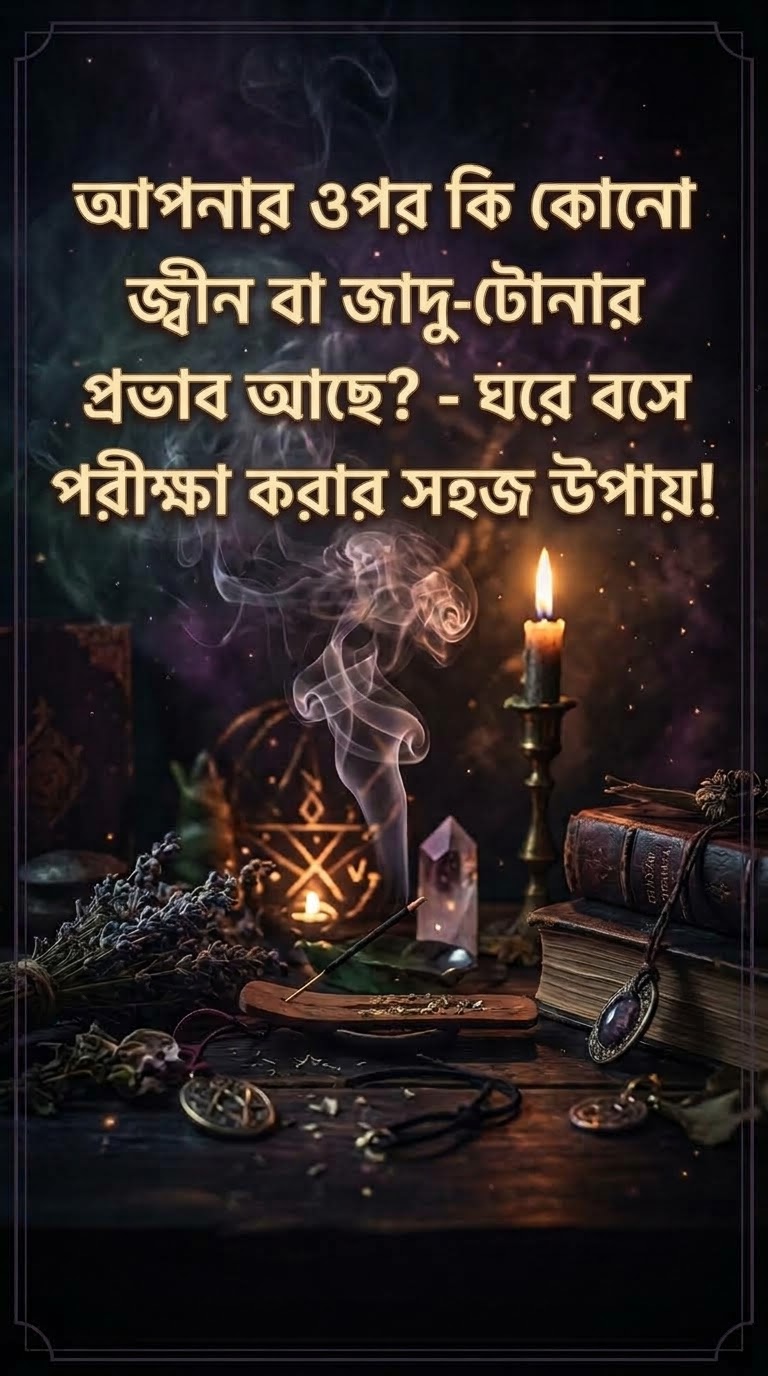 দূর থেকেই নিজের জাদুটোনা, জিন বা বদনজরের সমস্যা পরীক্ষা করার সহজ ও পরীক্ষিত আমল